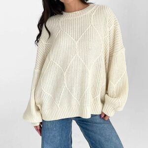 Oversized Cream Sweater